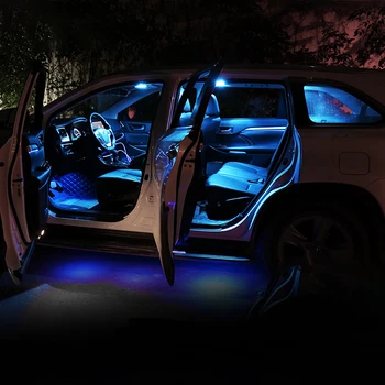 9pcs LED Automobilio salono Šviesos Skaitymo Lemputė bagažo skyriaus Apšvietimas Modifikacijos, Priedai Toyota Highlander XU50 Kluger-2018 2019