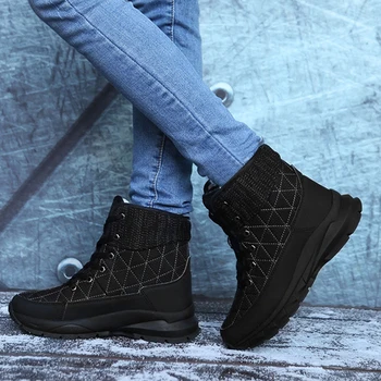 2019 Moterų Nėriniai-up bootsWomen batai moteriški Žieminiai batai Žieminiai batai moterims Sniego Batai