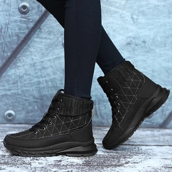 2019 Moterų Nėriniai-up bootsWomen batai moteriški Žieminiai batai Žieminiai batai moterims Sniego Batai