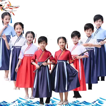 Naujas Vaikas Kinijos Tradicinės Hanfu Suknelė Berniukai Etape Dėvėti Kinijos Liaudies Šokių Kostiumai Hanfu Mergaitėms, Vaikams, Tango Tiktų Vaikams SL1198