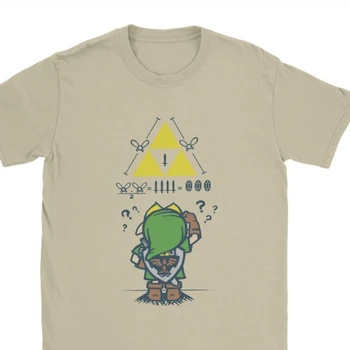 Vyrų Legend Of Zelda Nuoroda Į Matematikos T Shirts Žaidimas Priemoka Medvilnės Drabužius Kietas Fitneso Tees Tshirts