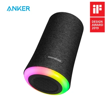 Anker Soundcore Blyksnius Portable Bluetooth 360' Garsiakalbį su All-Round Sound Bass Patobulintas Aplinkos LED Šviesos IPX7 atsparus Vandeniui