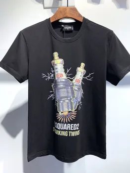 Užjūrio Autentiški 2020 NAUJA, T-Shirt D2 O-Kaklo trišakiai Trumpi rankovėmis Viršūnes DSQ2 Vyrų Drabužiai DT520
