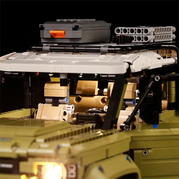 Led Šviesos Rinkinys, Suderinamas su Lego Blokai 42110 Land Rover Gynėjų Išjungti kelių Transporto priemonių Technologijos Grupės Serija Montavimas Žaislai