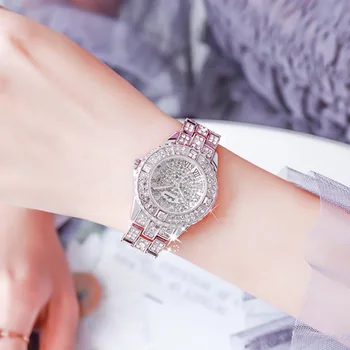 Prabanga Moterų Laikrodžiai Studentų Kalnų Krištolas Žiūrėti Austrija Krištolo, Keramikos Moterų Laikrodžiai Kvarciniai Laikrodžiai Lady Suknelė Žiūrėti