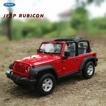 WELLY 1:24 Jeep Wrangler Hardtop automobilių lieti automobilio modelis, modeliavimas, automobilių apdailos surinkimo dovana žaislas liejimo modelis berniukas žaislas