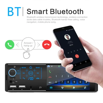 Automobiliniai Radijo imtuvai Nuotolinis Valdymas Skaitmeninis Bluetooth Audio Stereo Muzikos Automobilių Mp3 Grotuvas USB/SD/AUX-IN Reverse galinio vaizdo 4.1 colių Jutiklinis Skardžiai