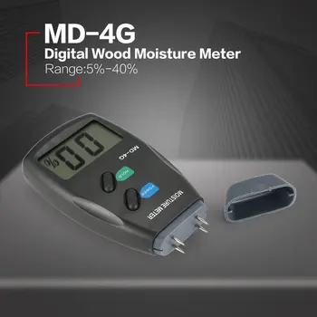 NewMD-4G 4 Smeigtukai Medienos Drėgmės Matuoklis Skaitmeninis LCD Dirvožemio Grūdų Drėgmės Matuokliai, Medienos Medidor de umidade vochtmeter betono