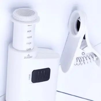 OOTDTY 80-120X Skaitmeninį Įrašą Tipo mobiliųjų Telefonų Mikroskopas Su LED Lempa, Papuošalai Antspaudas