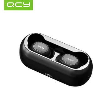 QCY T1C NAUJAS bevieles Ausines Mini Dual Bluetooth V5.0 Ausinės, 3D Stereo Garsas Su APP Užsakymą