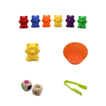 1 Set Skaičiuoti Tenka Su Krovimas Puodeliai Montessori Vaivorykštė Atitikimo Žaidimas Švietimo Spalvos Rūšiavimo Žaislai Mažiems Vaikams Baby