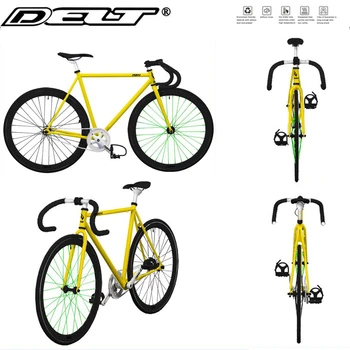 5 spalvų statomieji Kelių dviratį dviračiu Dviračio rankenos 25.4x22.2x420mm rankena, Sulenkta baras lydinio Priedai