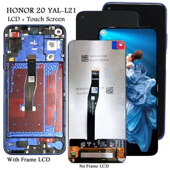 Rodyti Garbę 20 Lcd Ekranas Jutiklinis Ekranas Replcement Už Huawei Honor 20 YAL-L21,AL00,TL00 Ekranu Išbandyti Telefono Lcd