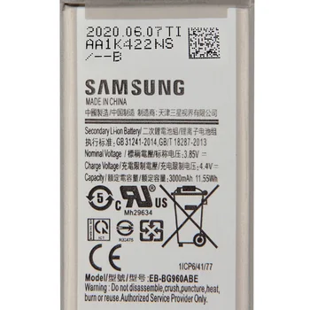 SAMSUNG Originalus Bateriją EB-BG960ABE Samsung GALAXY S9 G9600 G960F SM-G960 Autentiški, Telefono Baterija 3000mAh