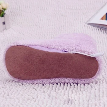 2021 m. Elektros Šiltas Kojų Šilčiau Žiemos USB šildytuvas pėdų batų pliušinis šiltas elektros šlepetes kojos veidrodėliai skalbti Pora Šiltas Batai
