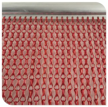 Individualų aukštos kokybės raudonos spalvos aliuminio grandines užuolaidų