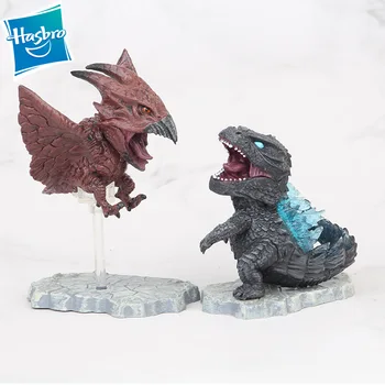 Hasbro 3-9cm 7pcs/set Godzilla mašina Triceratopsas Dinozaurai PVC Veiksmų Skaičius, Kolekcionuojamos Lėlės Modelio Vaikams Dovanų Veiksmų Žaislai