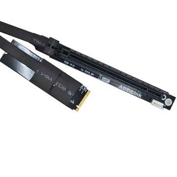 Nemokamas pristatymas 2 M. NVMe į PCIe x16 ilgiklis PCIe x1 extender adapteris jumper už BTC kasybos GPU PCIe ilgiklis