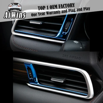 Aiwins Automobilių stilius ABS Toyota Camry 2018-2019 Oro Kondicionavimo ir Ventiliacijos Angos prietaisų Skydelio Šviesos Juostelės