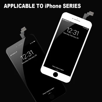 Reitingas AAAA+++ iPhone 6 6S 6P 6SP 7 7P 8 8Plus LCD su Puikus 3D Jutiklinis Ekranas skaitmeninis keitiklis Asamblėjos iPhone 5S 5 5C Ekranas
