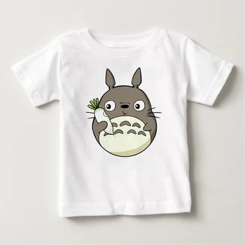 Mielas animacinių filmų Totoro spausdinti vaikams t sunny boy girl vasaros marškinėliai medvilnės trumpas rankovėmis marškinėliai vaikams vasarą tee kūdikių berniukų marškinėlius
