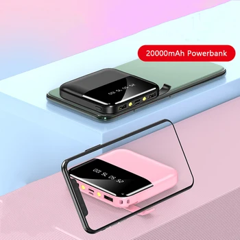 Galia Banko 20000mAh Nešiojamų Įkrovimo PowerBank 2 USB C Tipo PoverBank Išorės Baterijos Įkroviklio Xiaomi Mi 9 8 iPhone pro 11