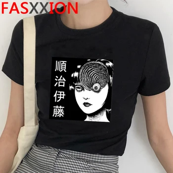 Vyras Manga Junji Ito T Shirts Shintaro Kago Mergina Tees Marškinėliai Top Design trumparankoviai Estetinės Japonų Anime Grafikos Tees Vyras