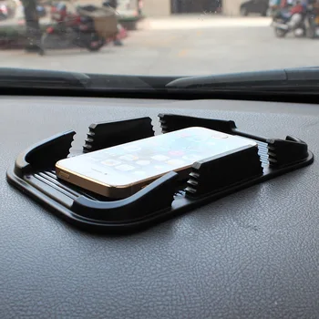 Automobilio formos kūrybos dvigubą kortelės lizdo mobiliojo telefono GPS navigacijos kilimėlis 16*10*2 cm, neslidus lipnus kilimėlis su dugno kilimėlis