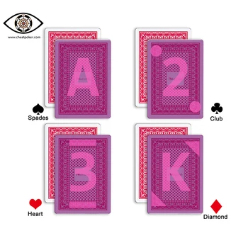 Pažymėtos kortos Infraraudonųjų spindulių kontaktiniai lęšiai, Pokerio Klubas magija gudrybės deniai, anti cheat pokerio