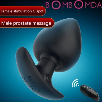 10 Greičio Analinis Vibratorius Butt Plug Vyrų Masturbator G Spot Prostatos Massager Belaidžio Nuotolinio Valdymo Analinis Kaištis Vibratorius, Sekso Žaislai Moterims