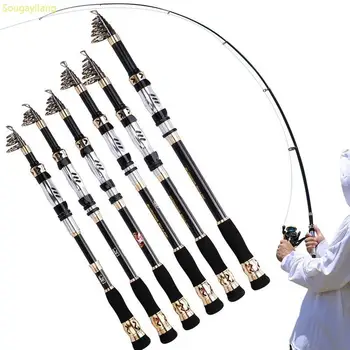 Sougayilang meškerės UltraLightweight Anglies Pluošto 1.8-3.6 m Teleskopinis Žvejyba Stulpai SaltwaterFreshwater Žvejybos Tacket