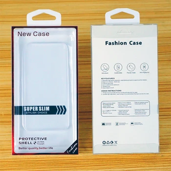 200pcs Universalus Telefono Atvejais Pakavimo Dėžutė Aukso Štampavimo PVC Mažmeninės Pakuotės iphone 12 11 pro XS Max XR 