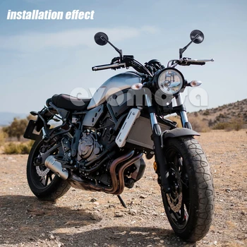 Universalūs Motociklo galinio vaizdo Veidrodis, E-mark valdomi išoriniai Veidrodėliai Honda Kawasaki Yamaha, Suzuki Kymko BMW