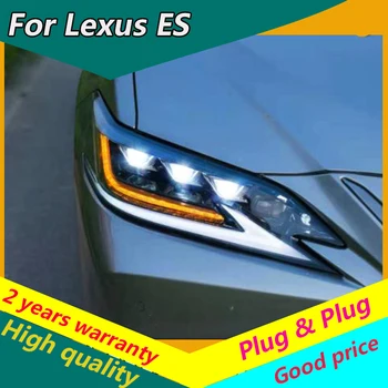 KOWELL Automobilių Optikos Už Lexus ES 2018-2019 Led žibintų, Skirta Lexus ES visi led žibintų dyanmic posūkio signalo