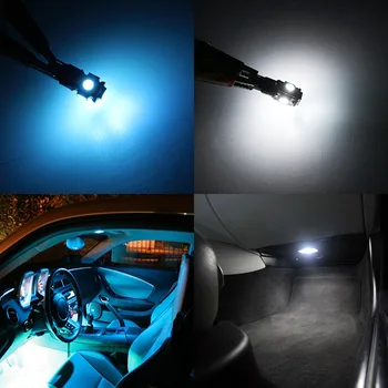 Edislight 15vnt Ne Klaida Canbus LED Lempos, Automobilių Lemputės Interjero Paketas Rinkinys 2010-2016 Cadillac SRX Žemėlapis Dome Durų Kamieno Šviesos