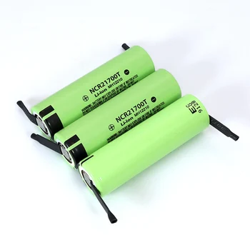 3.7 V NCR21700T 4800mAh, li-lon baterija 15A 5C Normų Įvykdymo trijų komponentų Elektrinių automobilių ličio baterijos PASIDARYK pats Nikelio lakštai