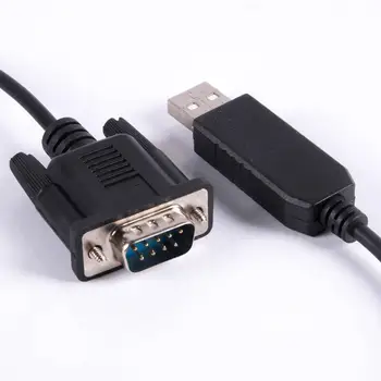 PL2303TA USB DB9 RS232 Serial Adapter Vyrų Null Modemo Kirto Keitiklio Kabelį