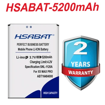HSABAT BAT16484000 5200mAh Baterija DOOGEE X5 MAX Pro & DOOGEE X5 MAX Baterijos