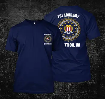 Laisvi Juodas Vyrų Tshirts Homme Tees FTB Akademiją Quantico - Custom vyriški Marškinėliai Tee Print T-Shirt Mens