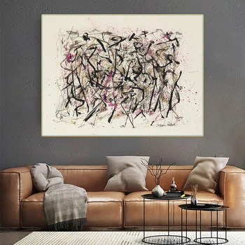 Citon Jackson Pollock《Untitled 1940》Drobė, Aliejus, Tapyba Garsaus Kūrinio Plakato Nuotrauką Sienų Dekoras Namų kambarį Apdaila