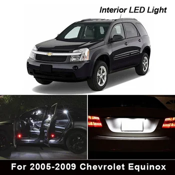 10 Vnt. LED Balti Žibintai Interjero Paketas Rinkinys 2005-2009 Chevrolet Equinox Žemėlapis Dome Kamieno Licenciją plokštelės šviesos