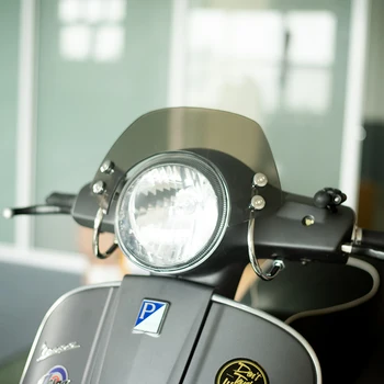 ABS Priekinio stiklo priekinio, galinio Stiklo Motoroleris pertvara nuo Vėjo Motociklų Aksesuarų Mažo vėjo Juodi Dūmai Už Piaggio Vespa GTS300 GTS 300
