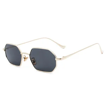 Prekės Dizaino Akiniai nuo saulės Vyrams, Moterims Mažas Rėmo Metalo Saulės akiniai Senovinių Kvadratinių Sunglass UV400 Atspalvių Akių Oculos de sol