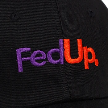 FedUP. siuvinėjimo tėtis skrybėlę Medvilnės% Beisbolo Kepurės Vyrams, Moterims, Reguliuojamas Hip-Hop snapback golfo bžūp skrybėlės Kaulų Garros Casquette