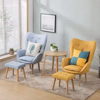 Patogus Vieną Kambarį Sofa-Lova, Balkonu, Butas Mini Kėdės, Modernaus Minimalistinio Sofa Asmenybės Laisvalaikio Miegamasis Kambarys Kėdė