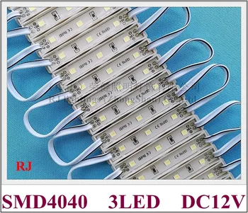 SMD 4040 LED apšvietimo modulis, pasirašyti raštą, IP65 LED modulis DC12V SMD4040 3 led 1W 100lm 64mm*9mm*4mm juosta arba klijais įrengimas