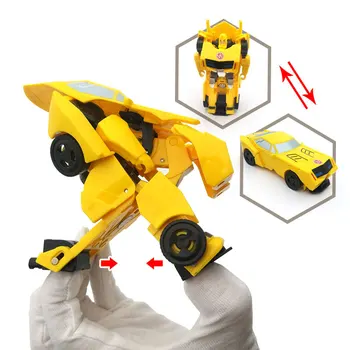 Transformacijos Mini Automobilių Vaikas Klasikinis Robotas Automobilių Žaislai Berniukams Plastinės Deformacijos Robotai Gimtadienio Dovana Žaislas Vaikams, CE Ne Lauke