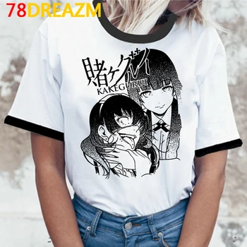 Kawaii Japonų Anime Marškinėliai Moterims Juokinga Death Note Kakegurui Gintama Grafinis Tees Harajuku Viršūnes Animacinių filmų Unisex marškinėliai Moteriška
