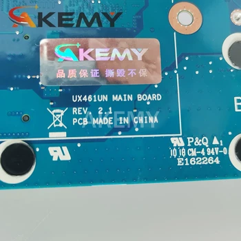 Akemy UX461UA plokštę 8 GB RAM, I5-8250 CPU mainboard ASUS UX461UN UX461UA UX461U UX461 nešiojamas plokštė nemokamas pristatymas
