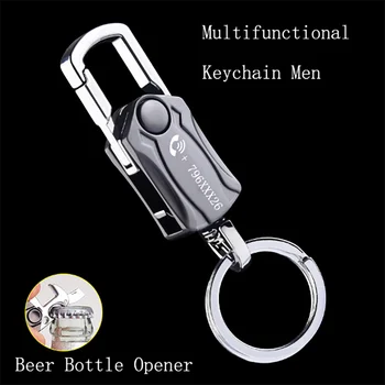 Custom graviruotas licenciją plokštelės keychain licencijos numeris asmeninį dovanų anti-pametus automobilio raktų žiedas key chain Lazerinis graviravimas